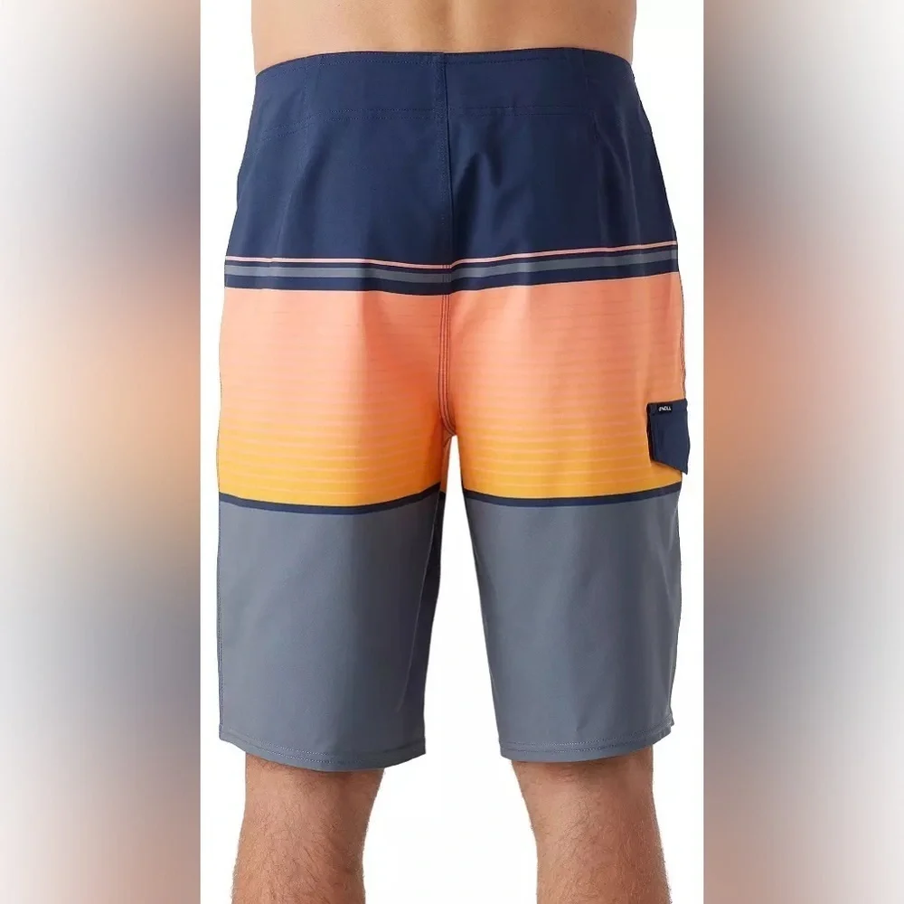 O'Neill Men's Lennox Stripe Quick-Drying 21 in. Boardshorts. NWT!
